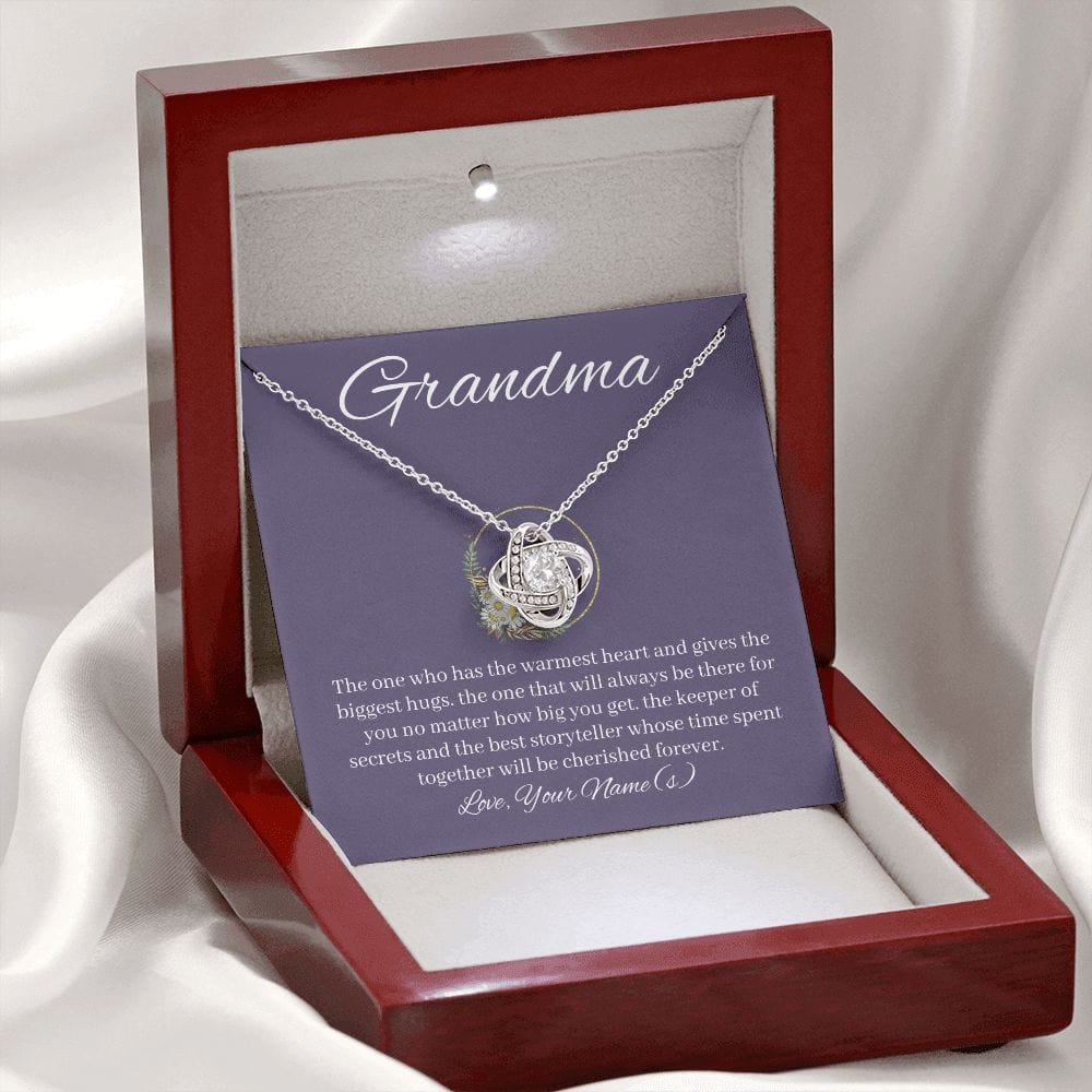 Grandma Gifts Personalized Necklace, Nana Necklace, Gigi Gifts from Granddaughter, Grandson
