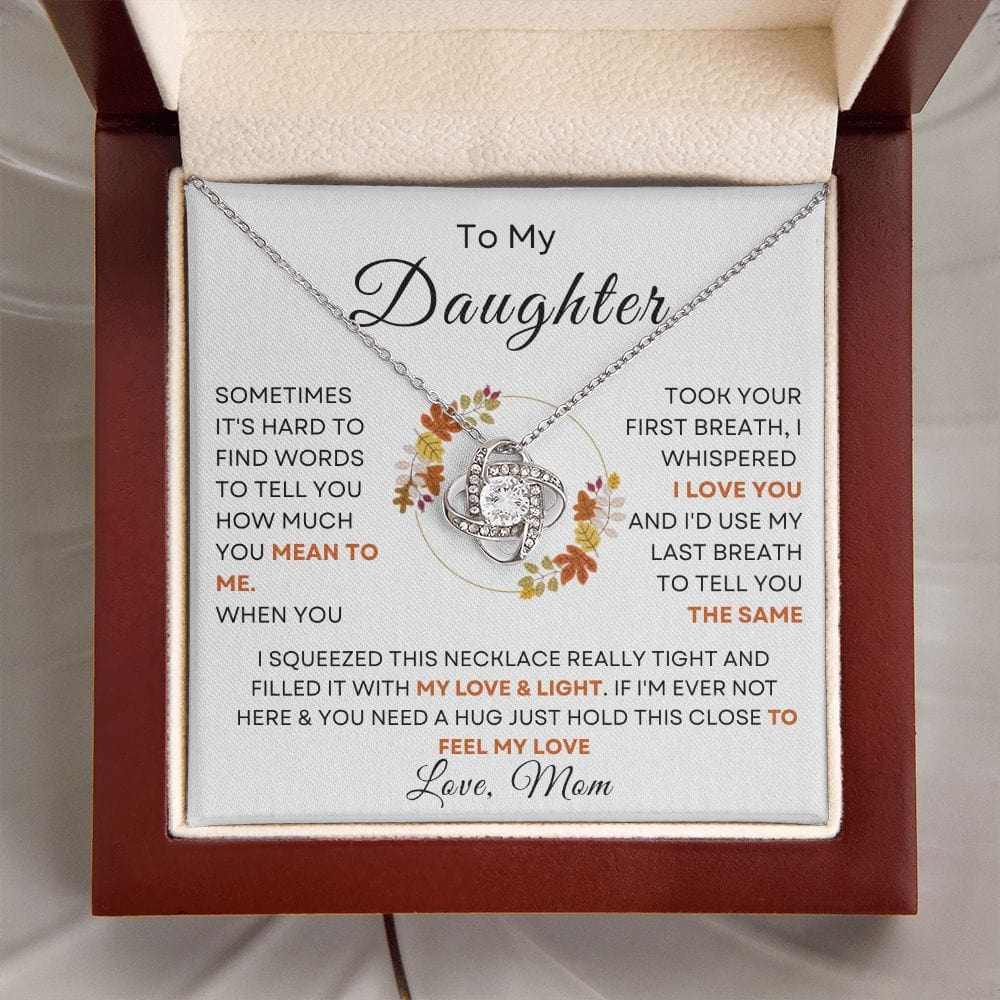 Love & Light Daughter Love Knot Necklace