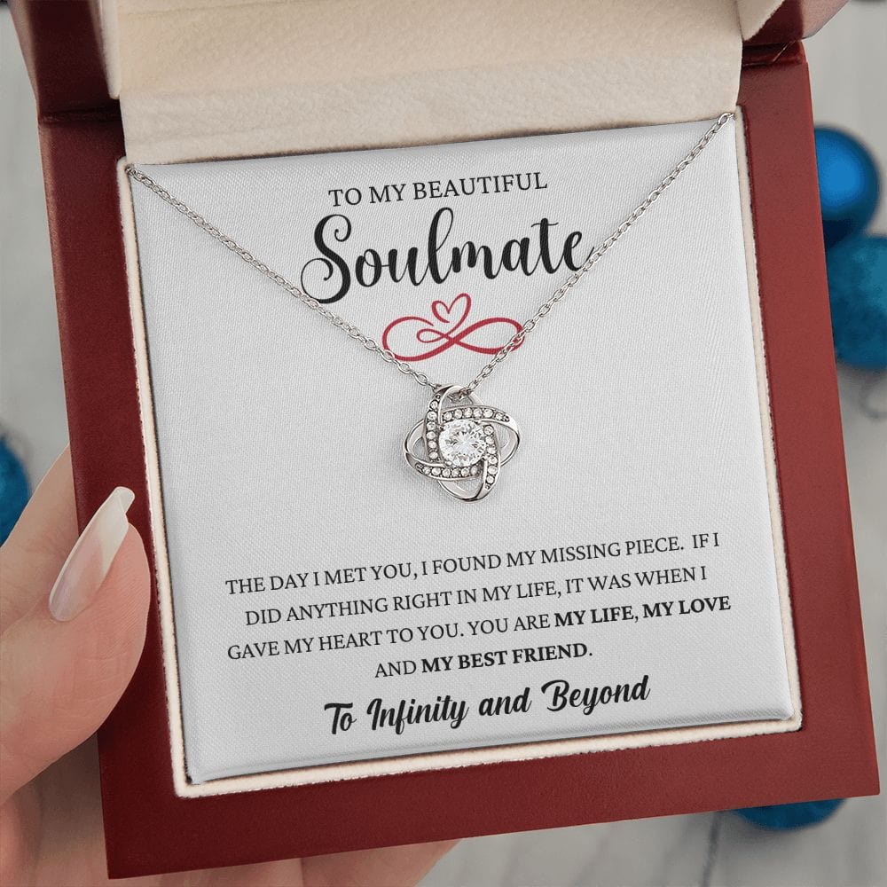 Missing Piece - Soulmate Infinity Loveknot Necklace