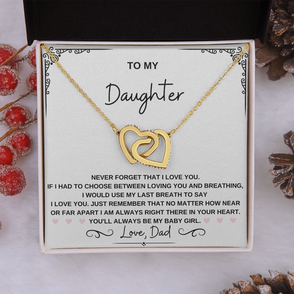 Daughter Heart Necklace-My Baby Girl