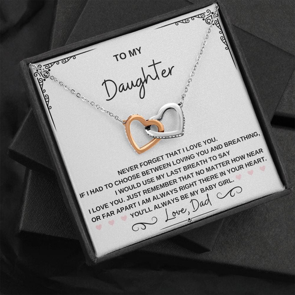 Daughter Heart Necklace-My Baby Girl