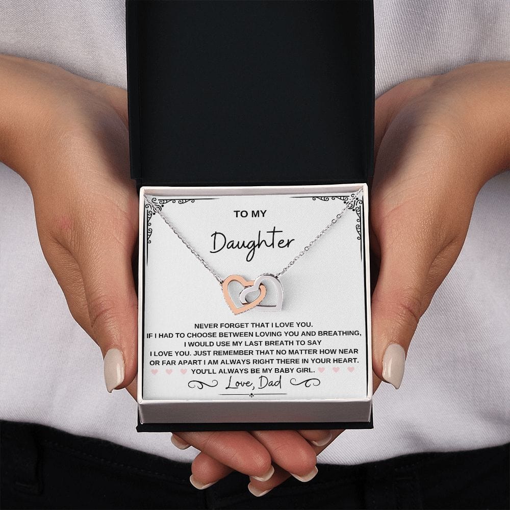 Daughter Heart Necklace-My Baby Girl