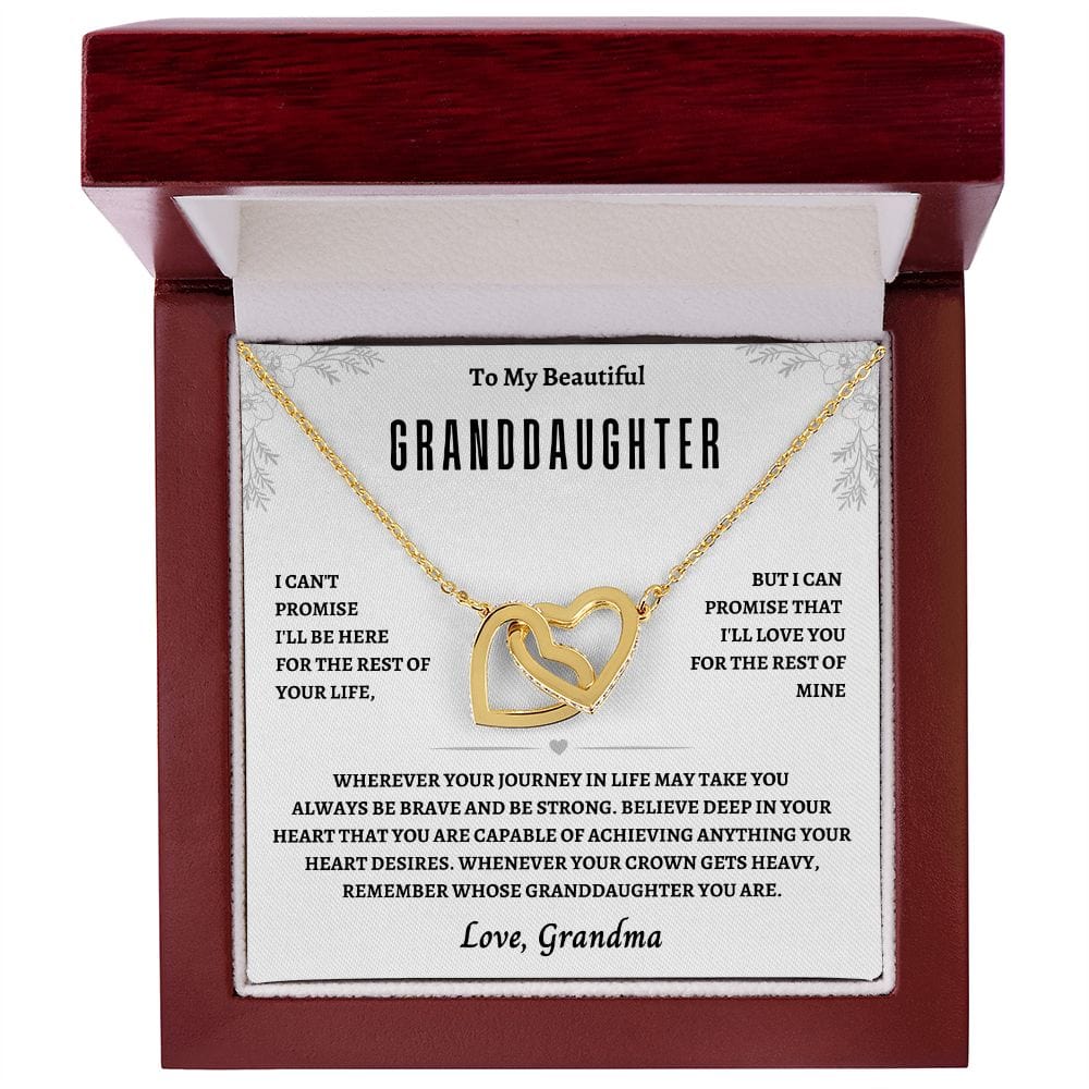 GrandDaughter From Grandma:Interlocking Hearts Necklace