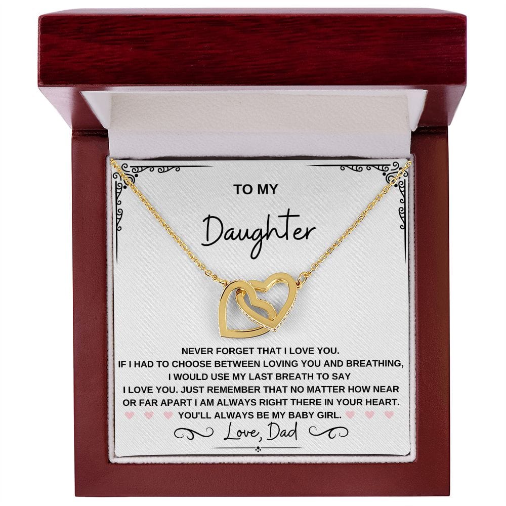 Daughter Heart Necklace-My Baby Girl