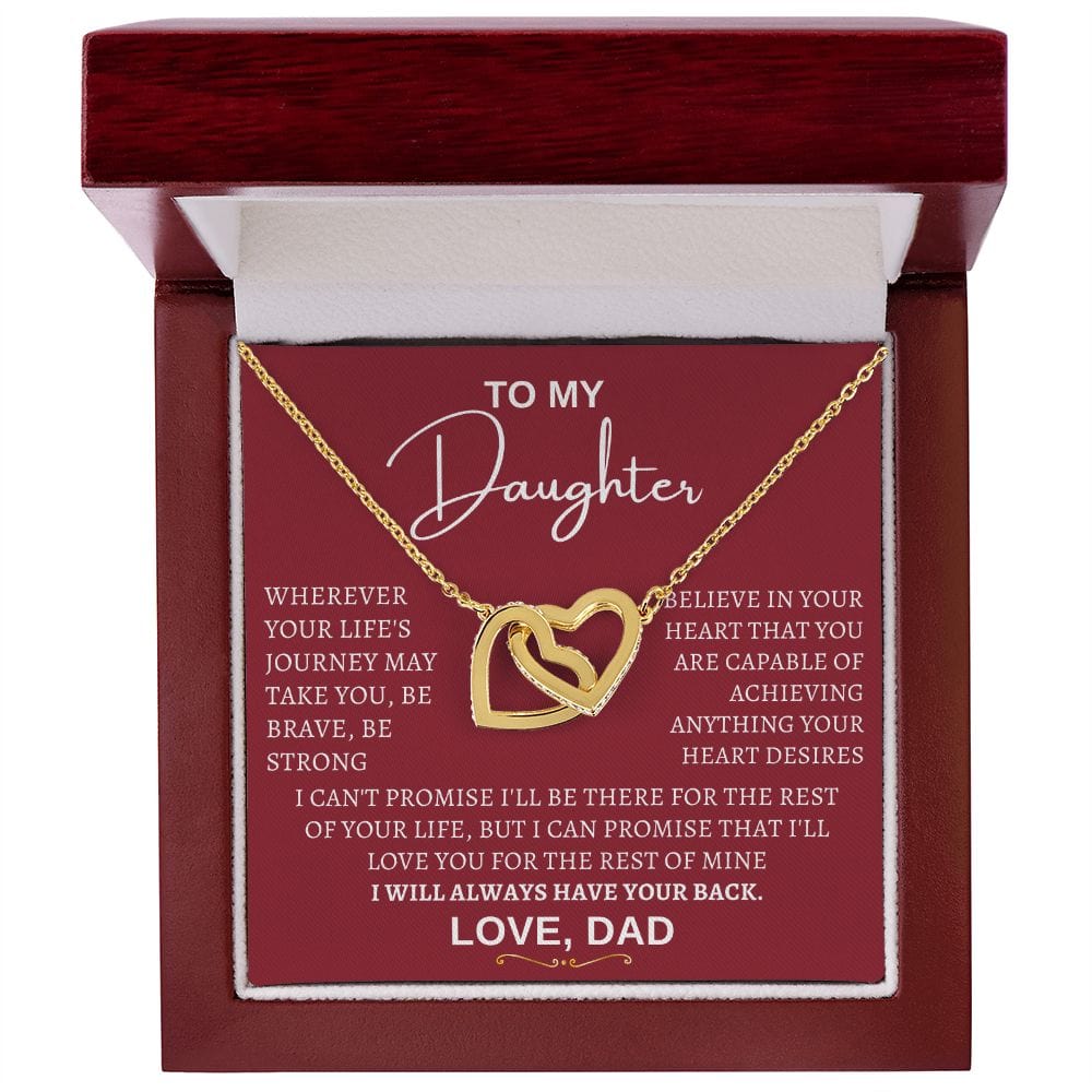 Daughter Hearts Necklace From Dad - Have your back