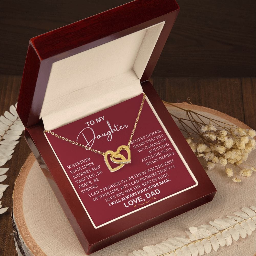 Daughter Hearts Necklace From Dad - Have your back