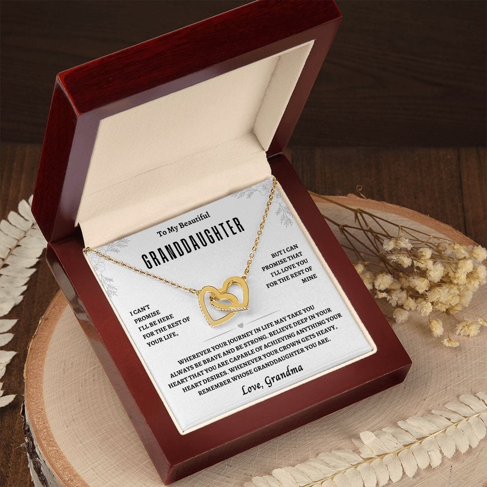 GrandDaughter From Grandma:Interlocking Hearts Necklace