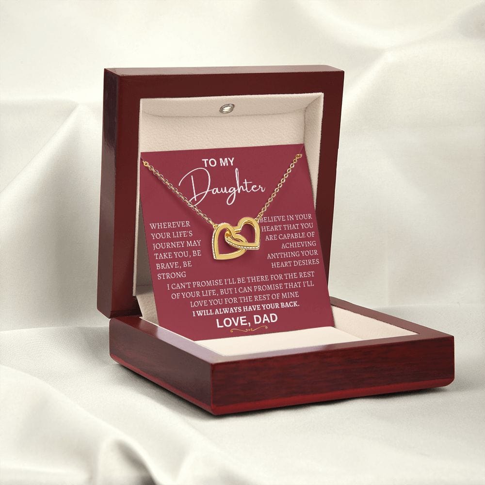 Daughter Hearts Necklace From Dad - Have your back