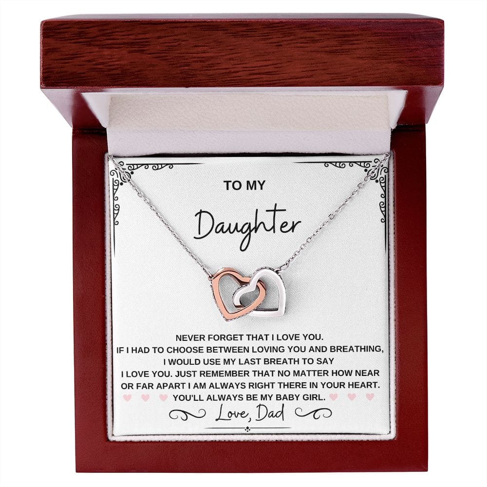 Daughter Heart Necklace-My Baby Girl