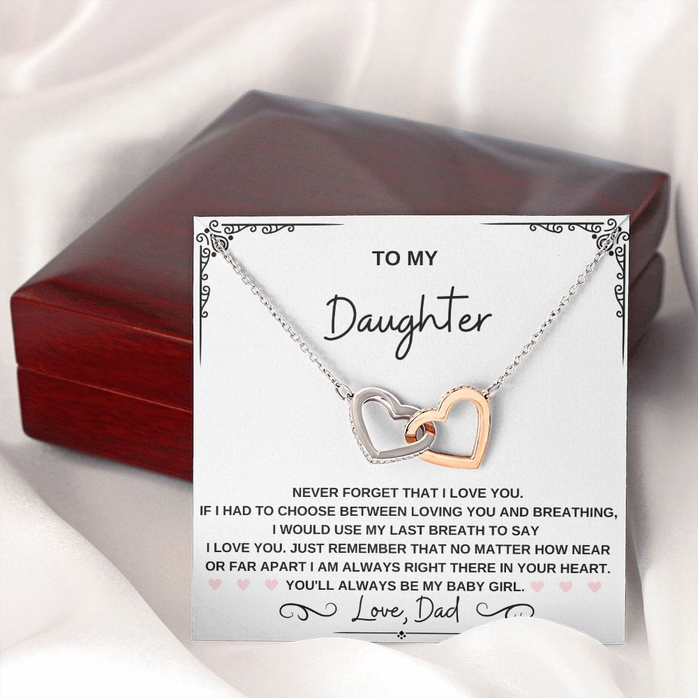 Daughter Heart Necklace-My Baby Girl