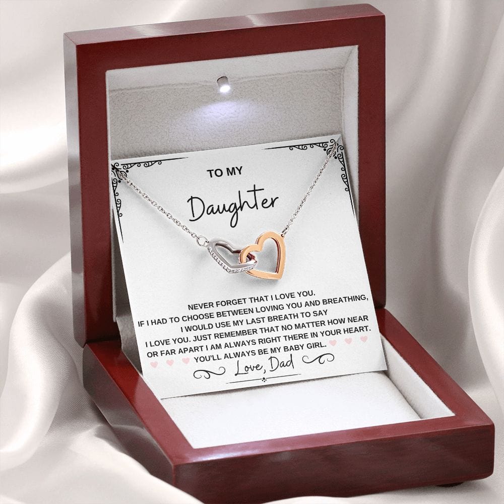 Daughter Heart Necklace-My Baby Girl