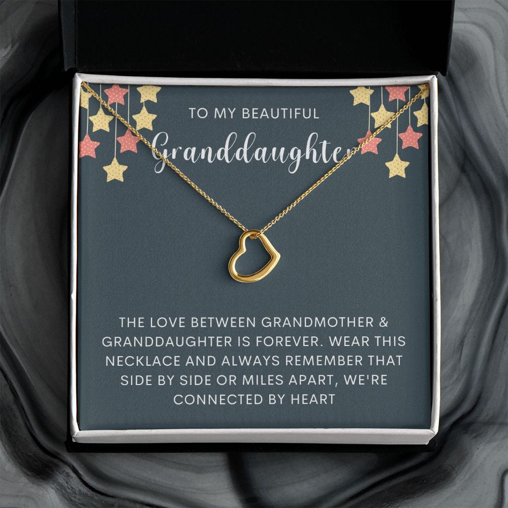 Granddaughter necklace from grandma, To our granddaughter jewelry, Graduation/birthday/Christmas gift