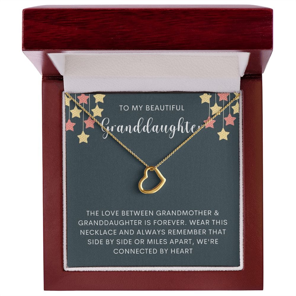 Granddaughter necklace from grandma, To our granddaughter jewelry, Graduation/birthday/Christmas gift