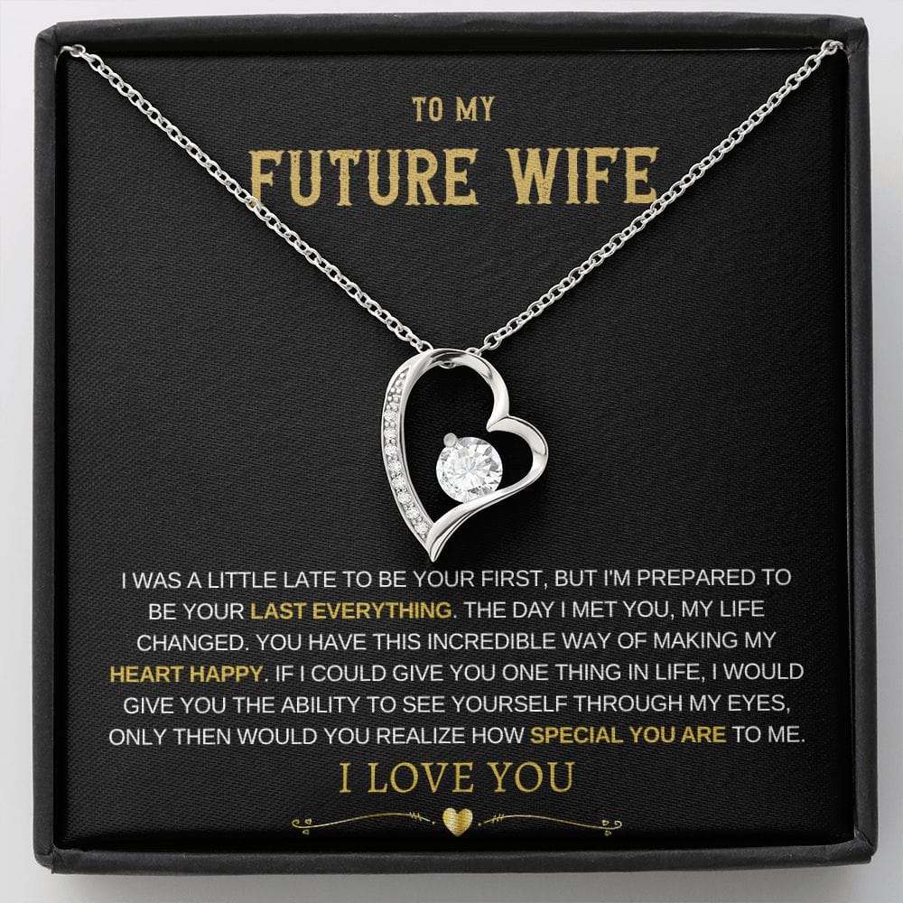 Future Wife Forever Love Necklace - Heart Happy