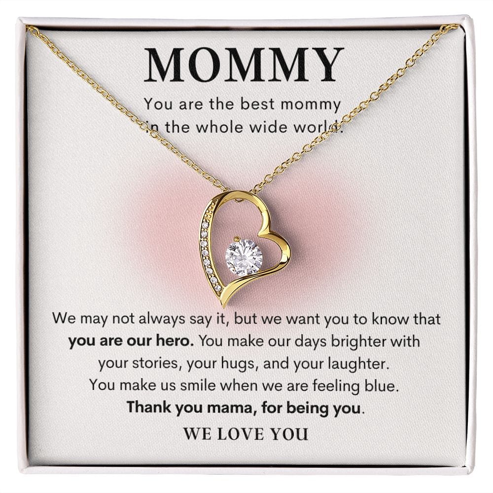 Mommy Forever Love Necklace from Kids, Mommy gift from Husband to Wife from Kids