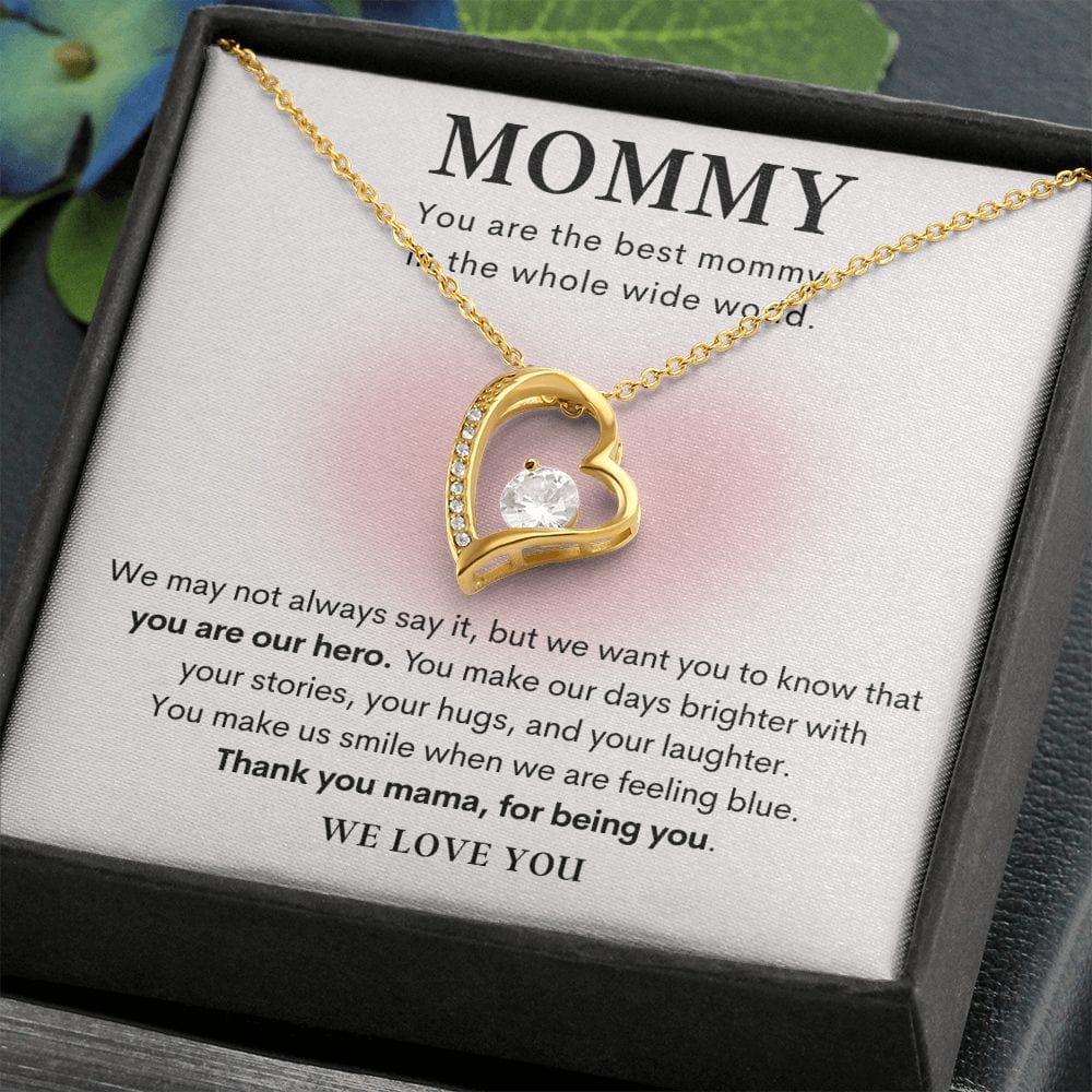 Mommy Forever Love Necklace from Kids, Mommy gift from Husband to Wife from Kids