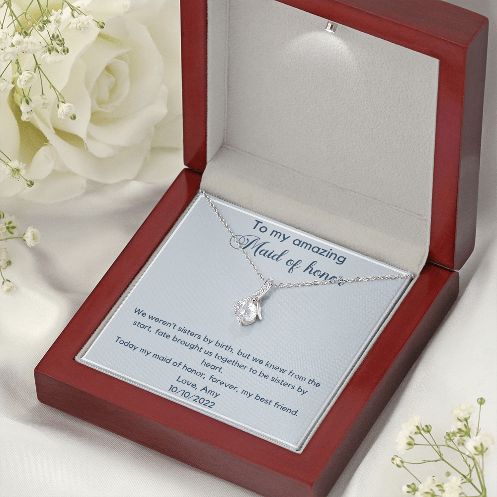 Personalized Maid of Honor Alluring Necklace