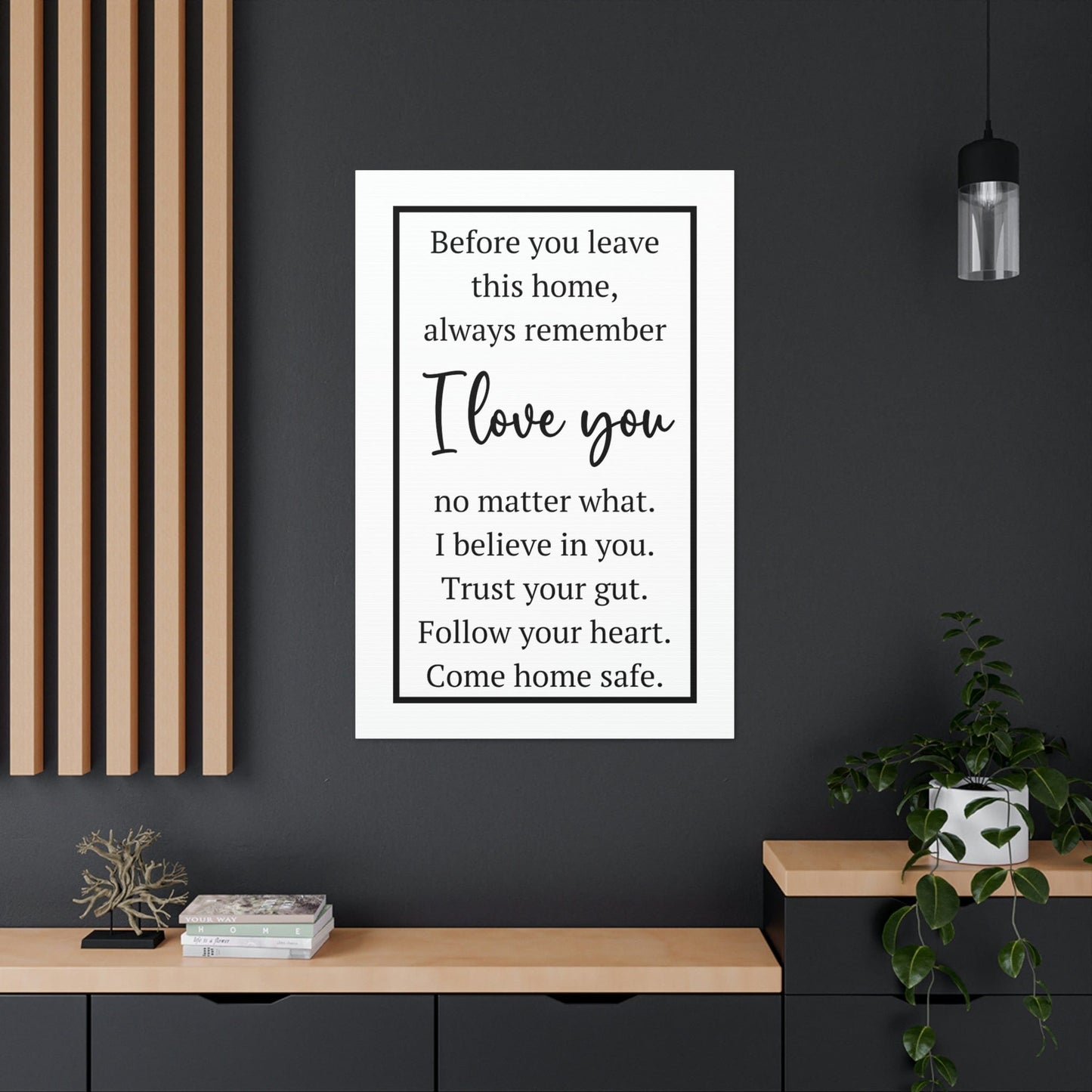Before You leave this home Front Door Entryway Sign, Home Sign, Canvas Wall Decor