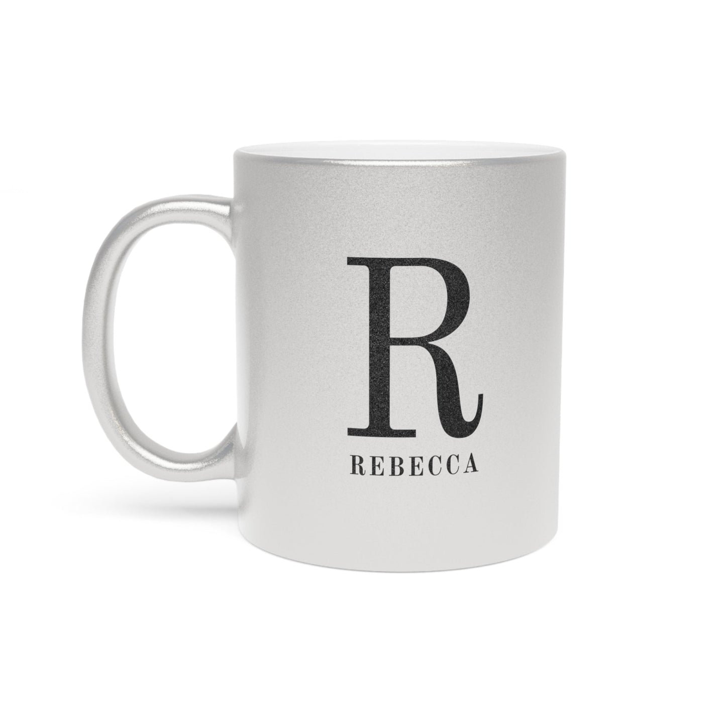 Monogram and Initial Coffee Mugs- metallic