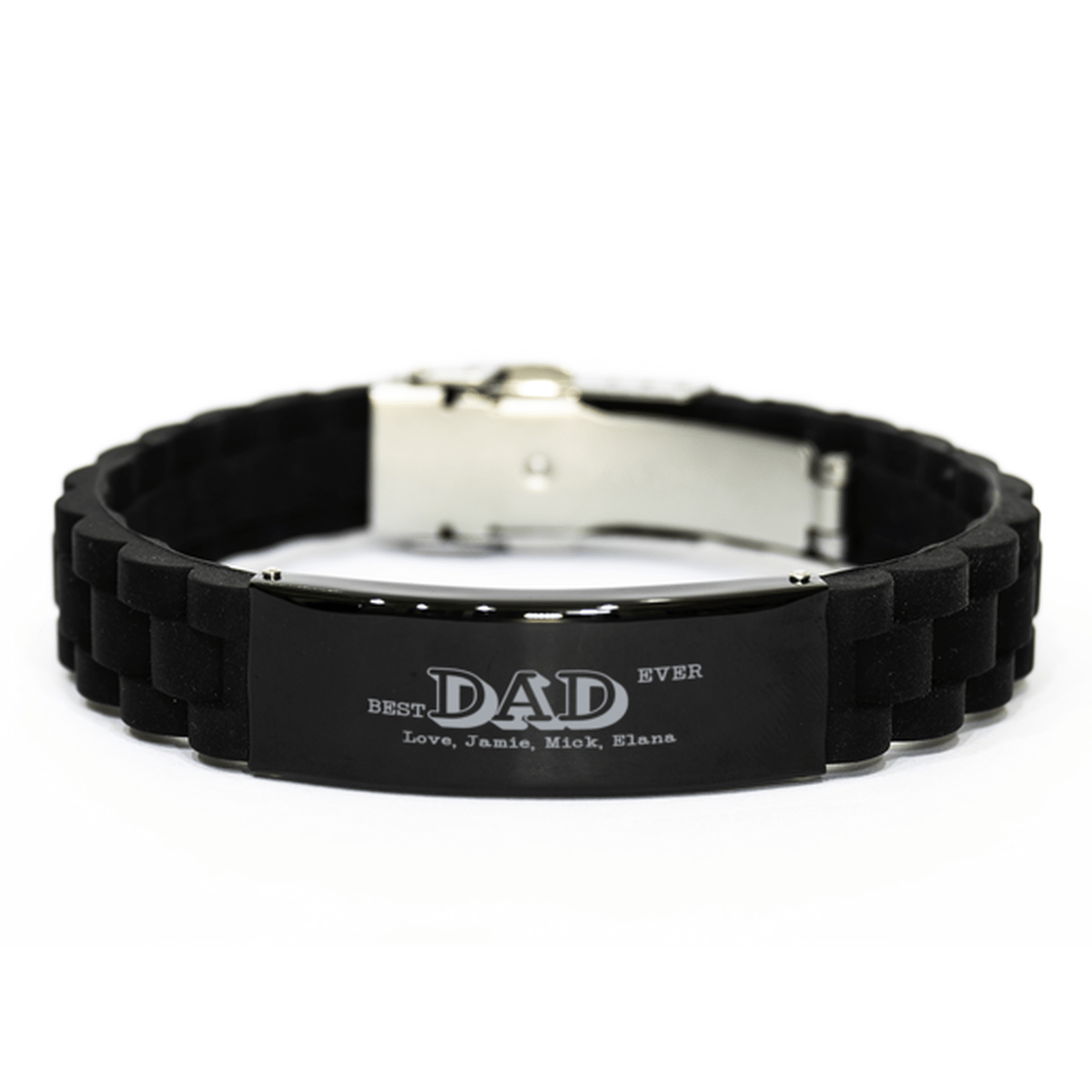Best Dad Ever Personalized Bracelet from Kids