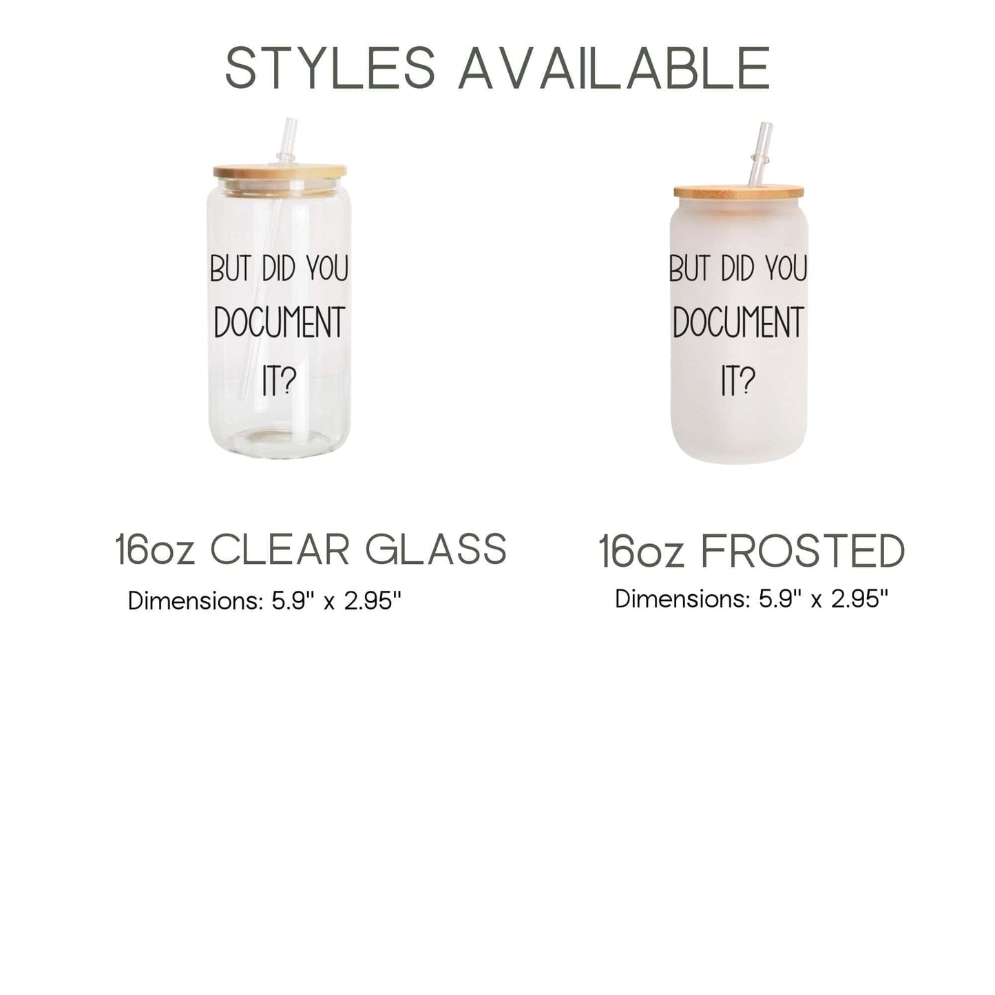 But did you document it? Human Resources Iced Coffee Cup HR Funny Frosted Tumbler with Straw HR department Office humor Beer Glass gift