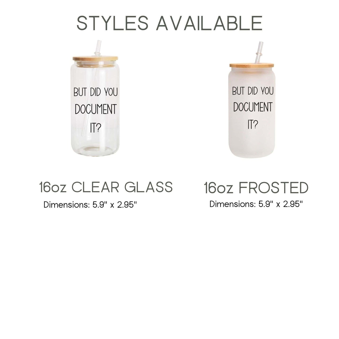 But did you document it? Human Resources Iced Coffee Cup HR Funny Frosted Tumbler with Straw HR department Office humor Beer Glass gift