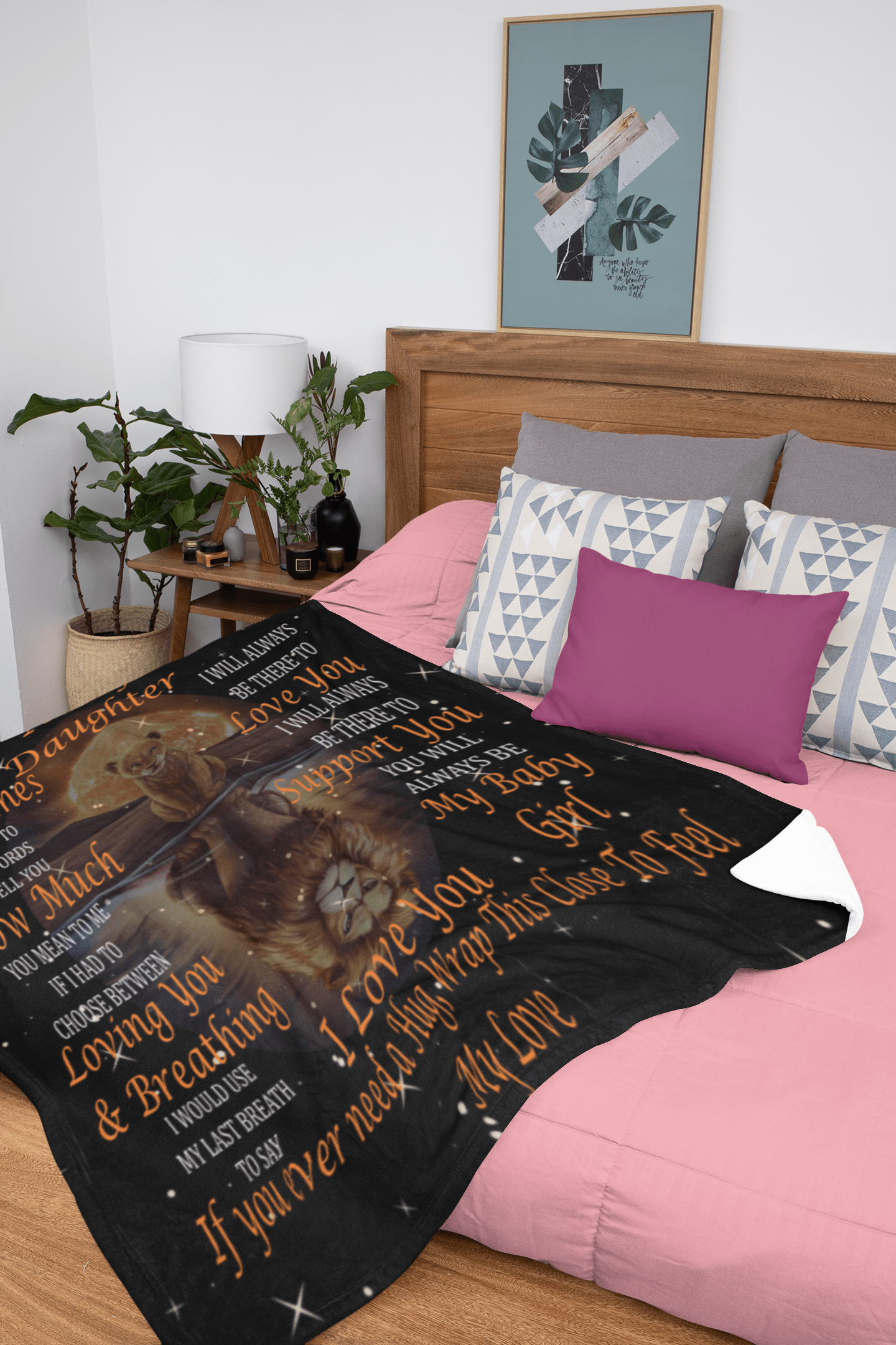 Daughter Lion Blanket