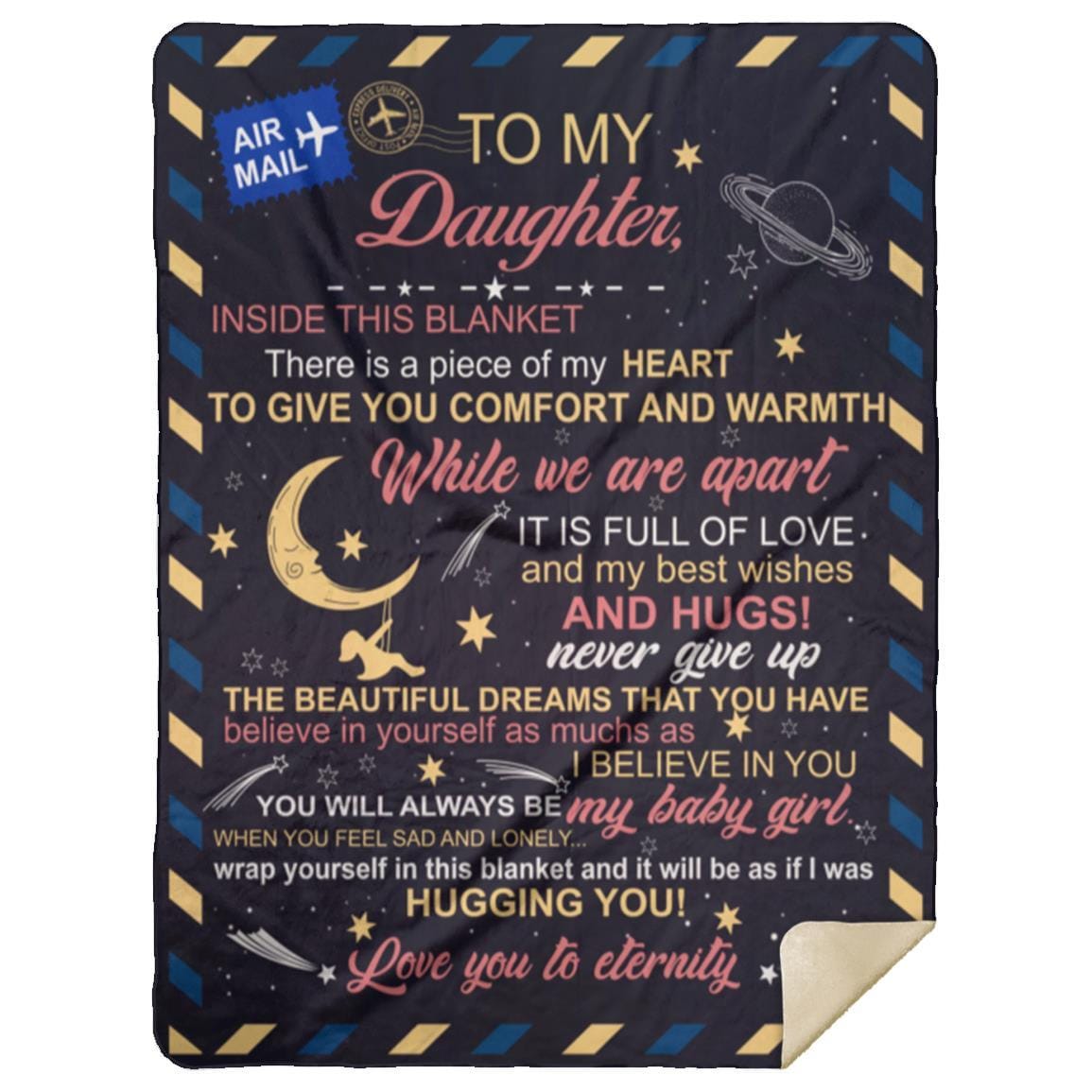 Letter to my daughter from Mom or Dad Blanket
