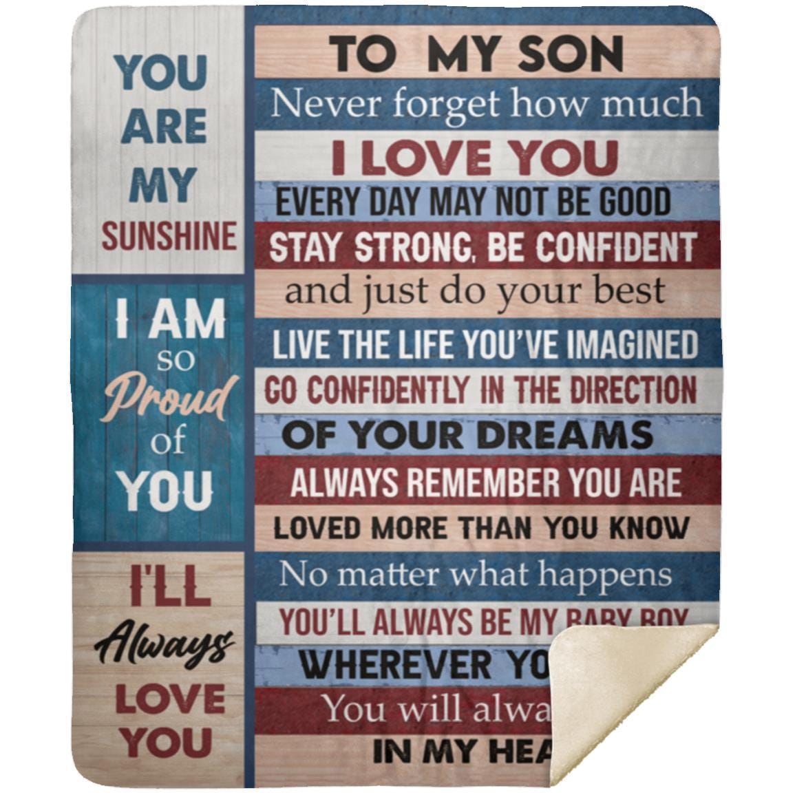 To my Son From Mom or Dad Blanket