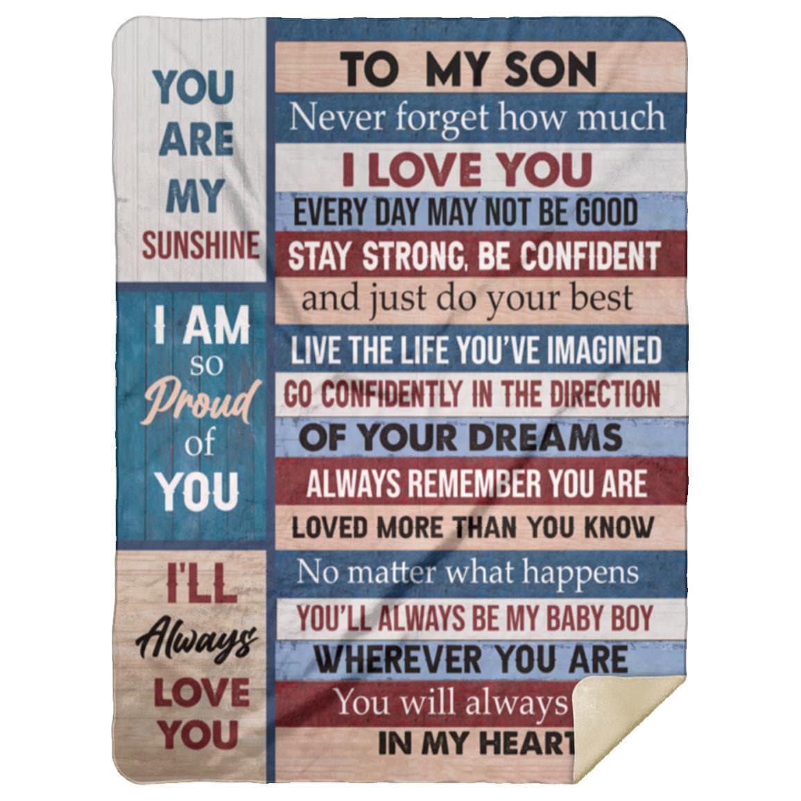 To my Son From Mom or Dad Blanket