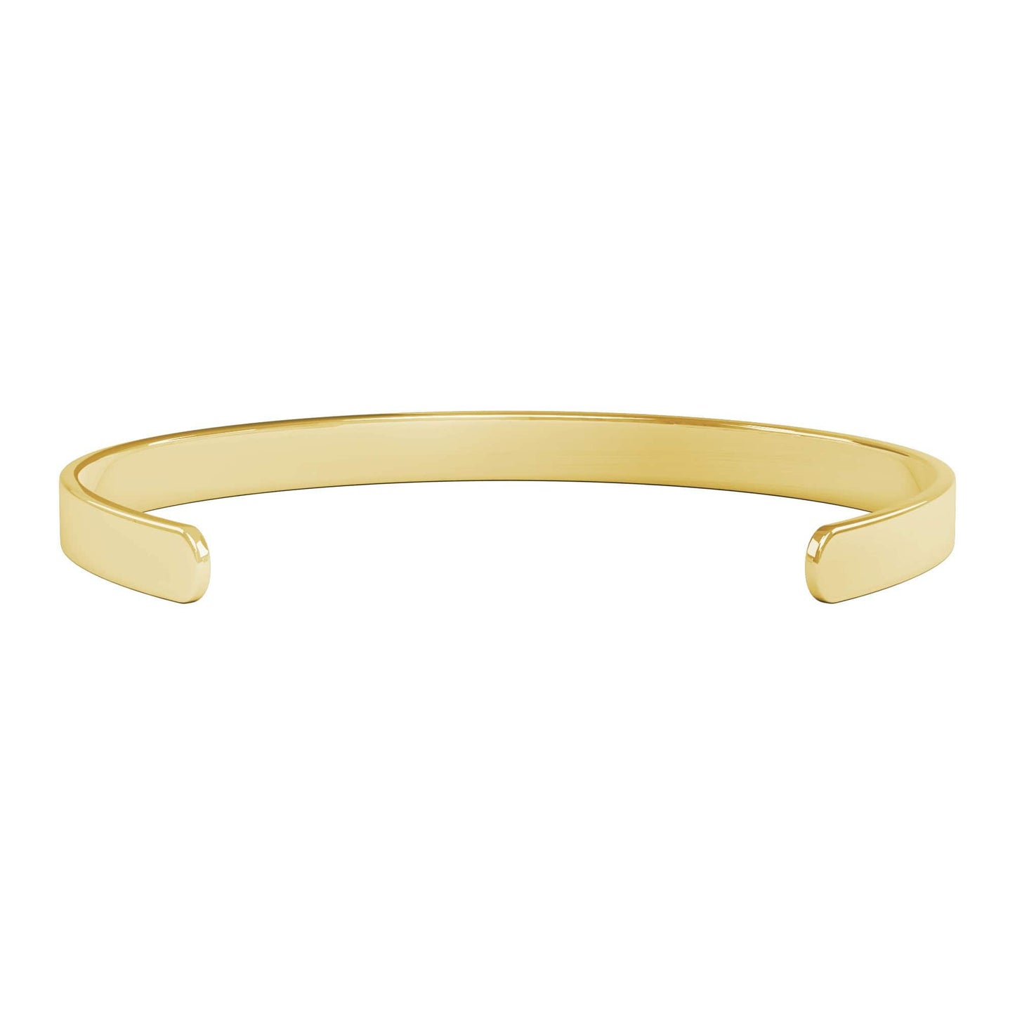 Be Fearless Inspirational Cuff Bracelet, Motivational 18k Gold Cuff Bracelet