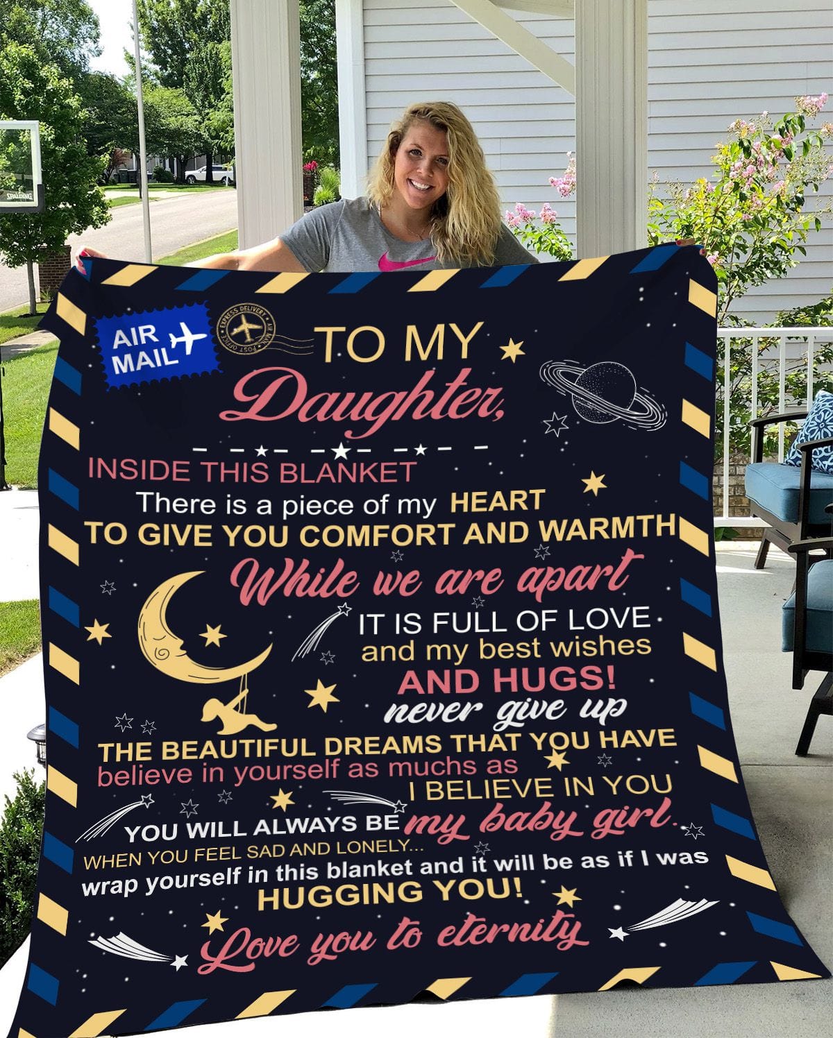 Letter to my daughter from Mom or Dad Blanket