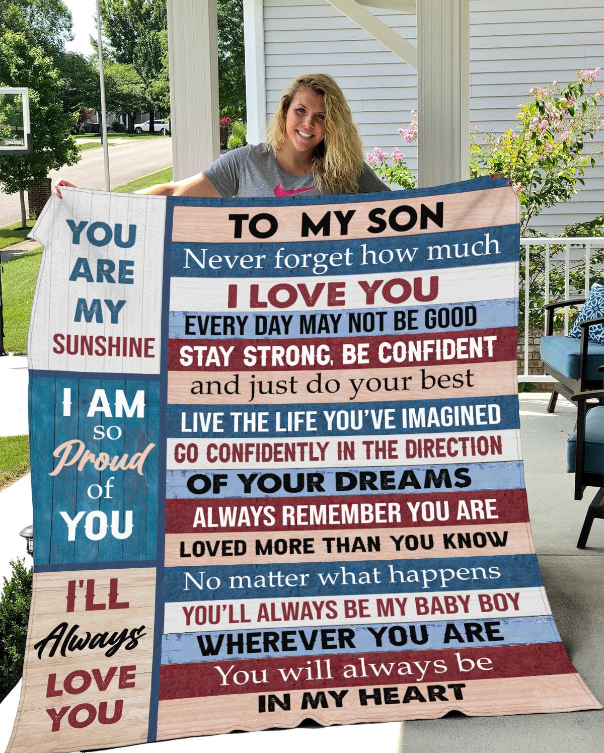To my Son From Mom or Dad Blanket