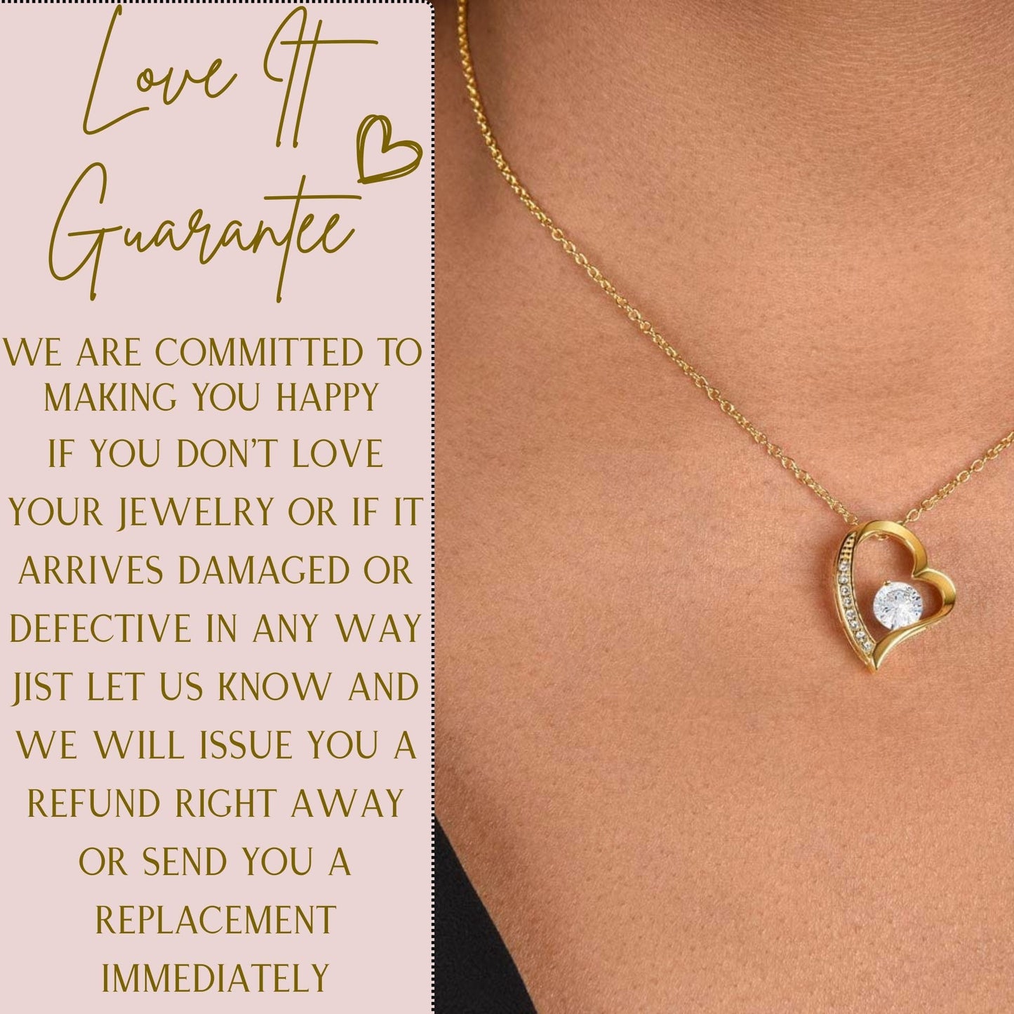 To my wife- Forever Love Necklace- You walked into my heart - MM-002