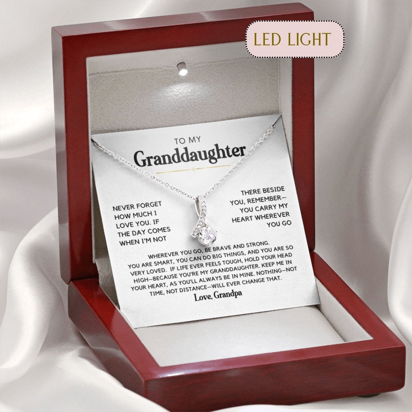 You can do Big things Granddaughter Alluring Beauty necklace