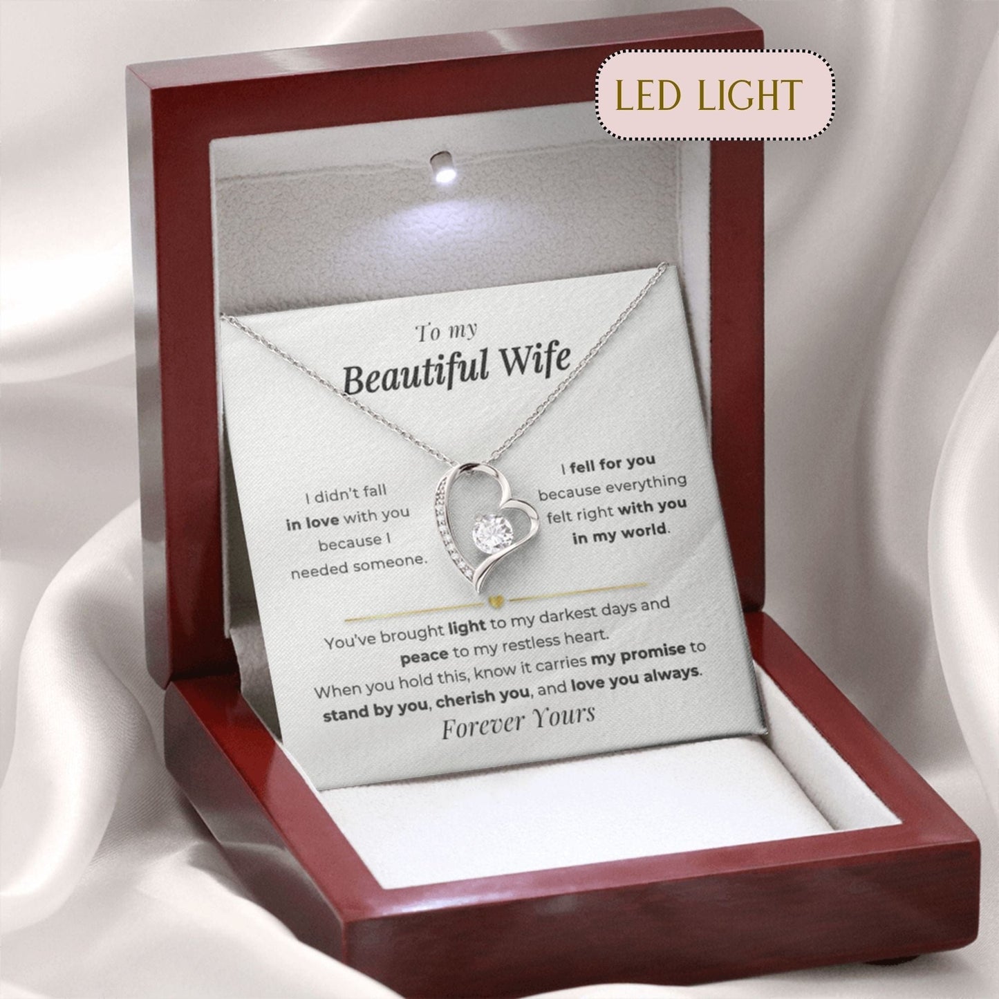 My Beautiful Wife Forever Love Necklace