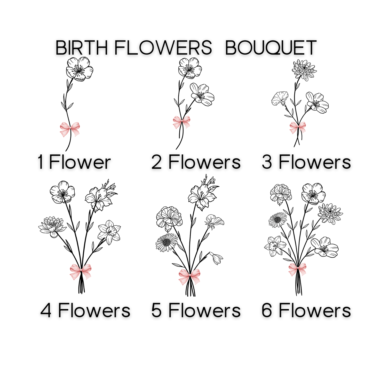 Birth Month Flower Bouquet Wall Tapestry Mothers Day gift for Grandma
