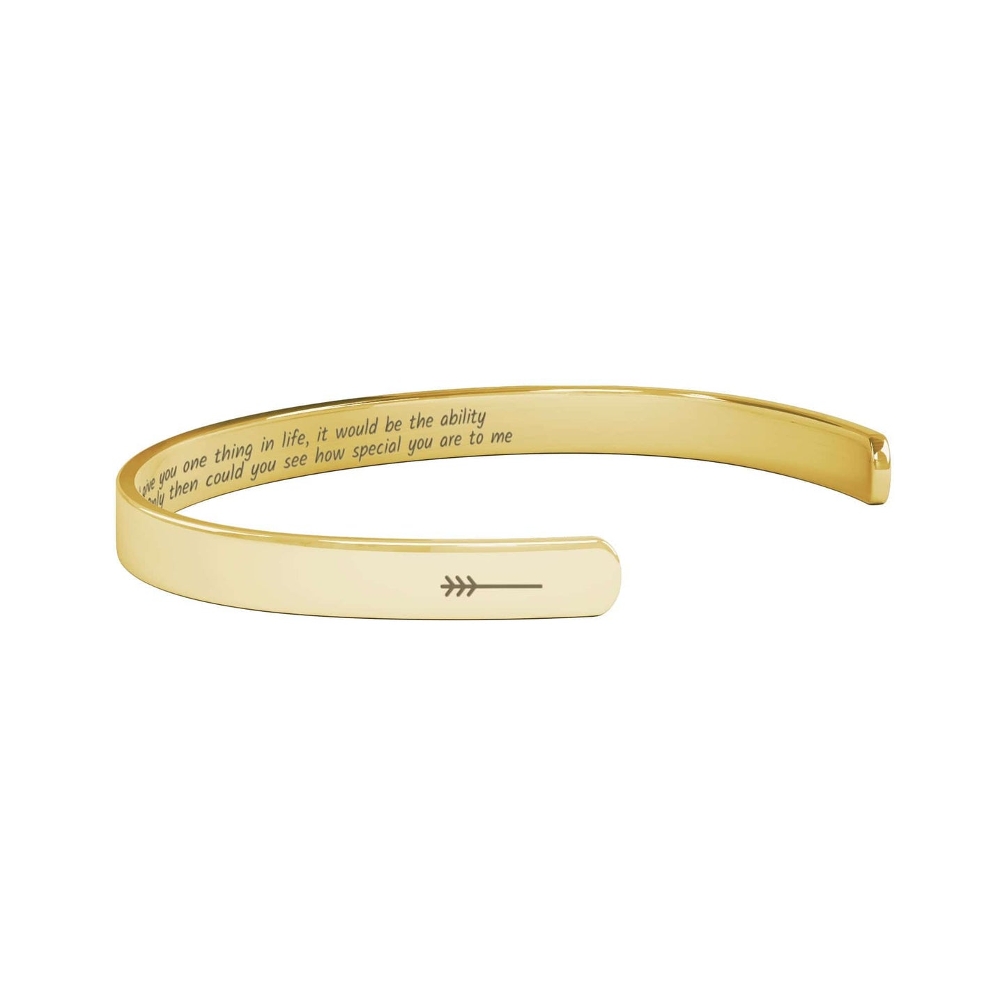 To my Daughter Personalized Engraved Cuff Bracelet, Motivational Jewelry for her