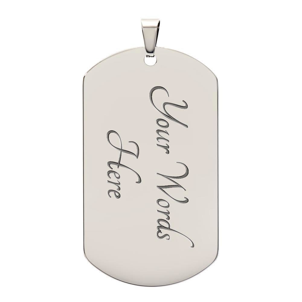 Father & Daughter Unbreakable Dog Tag Necklace