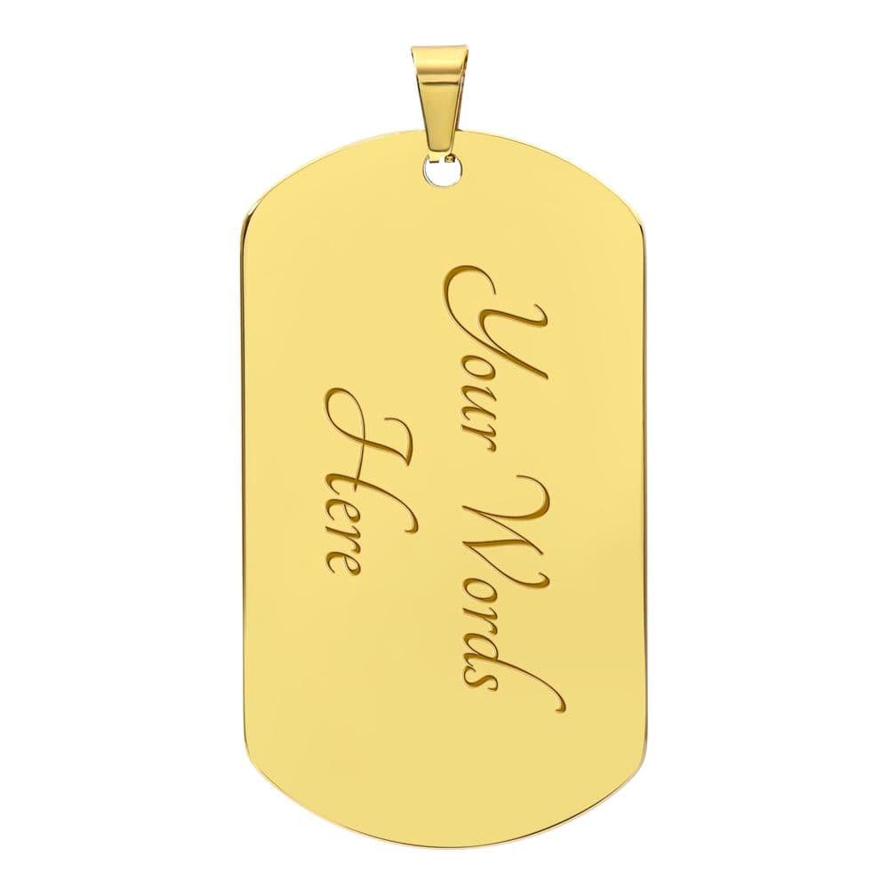 Father & Daughter Unbreakable Dog Tag Necklace