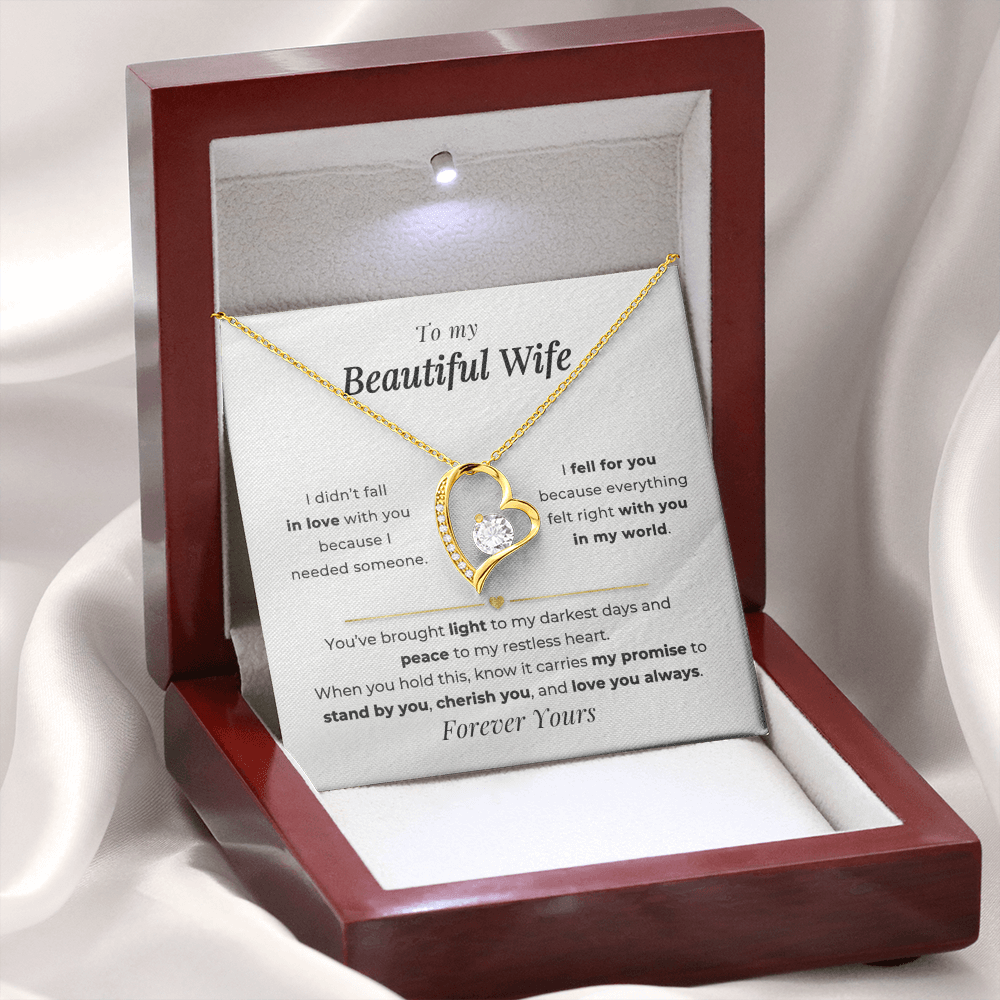 My Beautiful Wife Forever Love Necklace