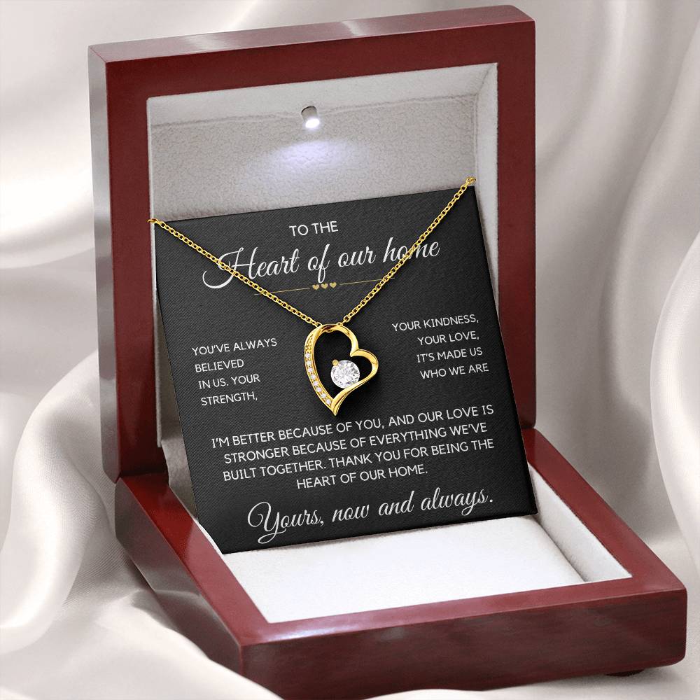 Wife- Forever Love Necklace-Heart of our home