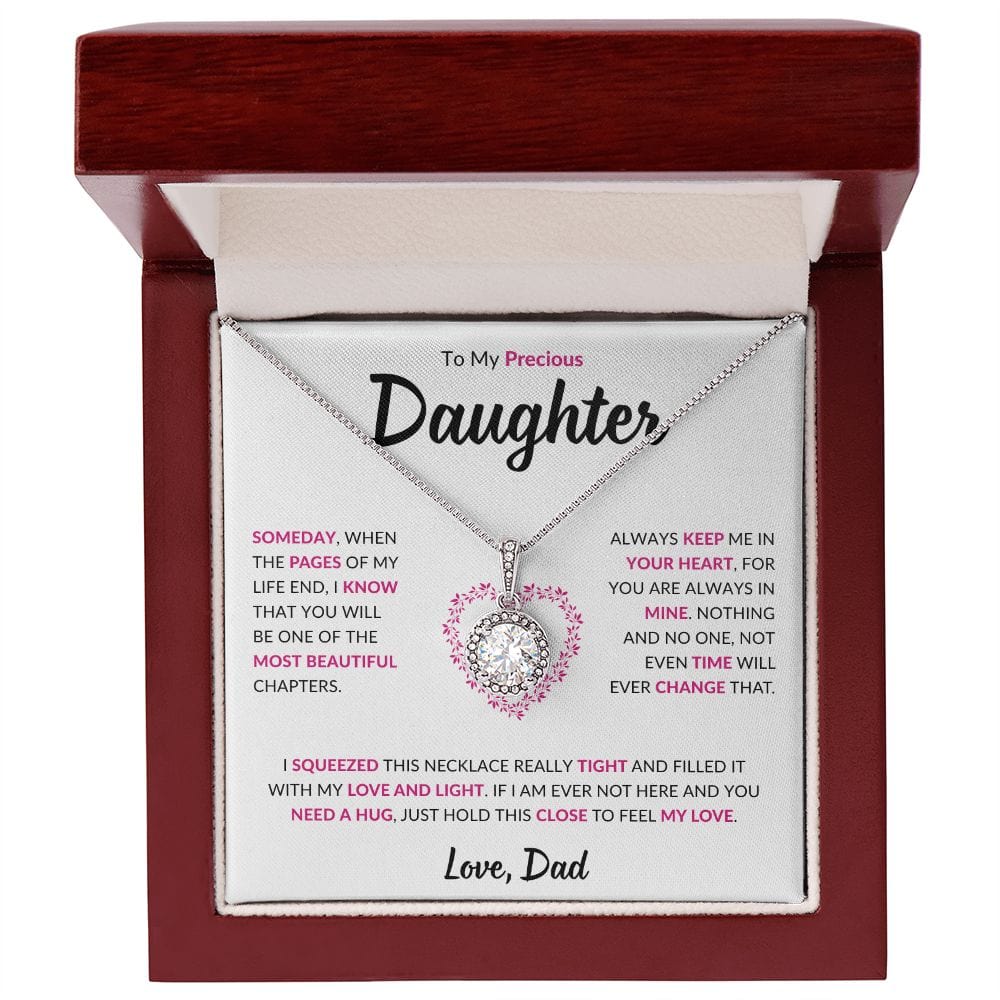 Precious Daughter Jewelry Gifts from Dad, Graduation Gift ,Happy Birthday gift Daughter
