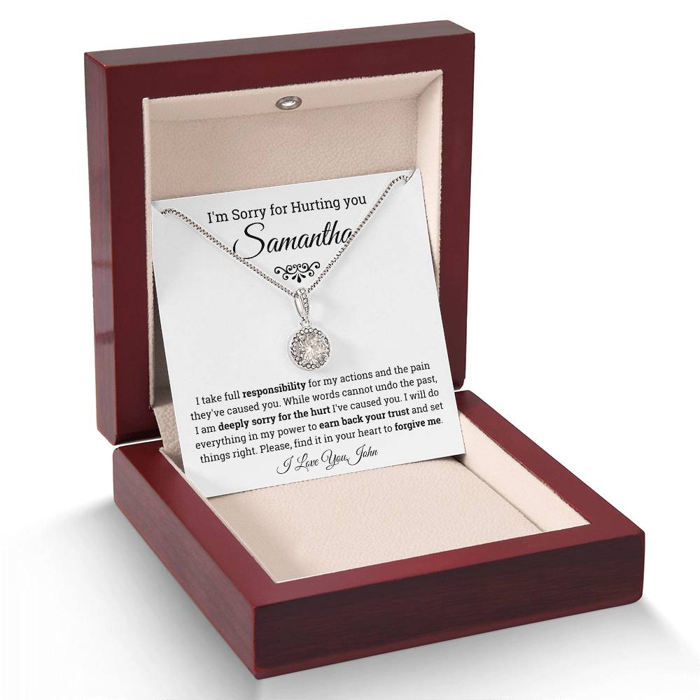 Personalized Im Sorry For Hurting You Eternal Hope Necklace