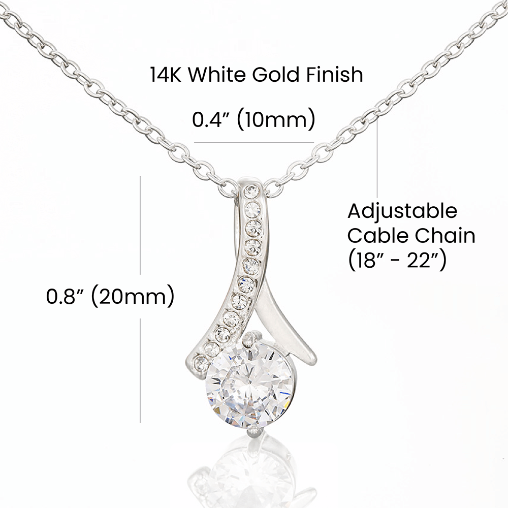 To my wife- Thank you for being a great woman- Alluring Necklace