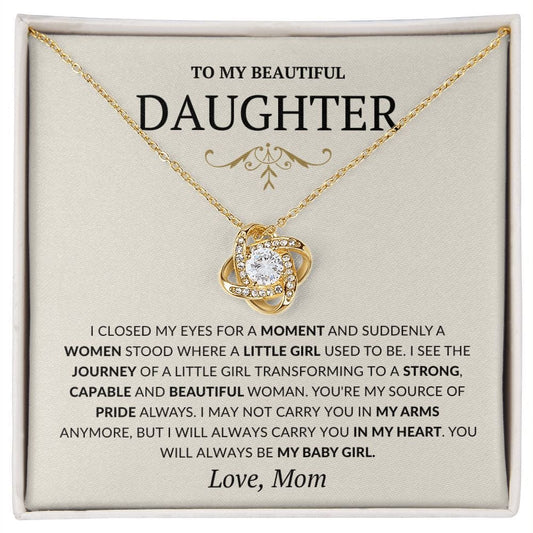 To my Daughter Gifts from Mother- Always my little girl Necklace, 21st birthday, Wedding Gift for Daughter