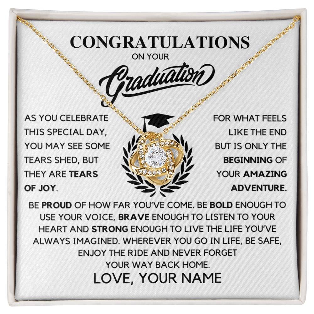 Personalized Graduation Necklace for Daughter, Senior 2024 Grad gift