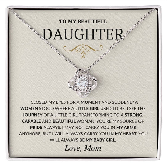 To my Daughter Gifts from Mother- Always my little girl Necklace, 21st birthday, Wedding Gift for Daughter