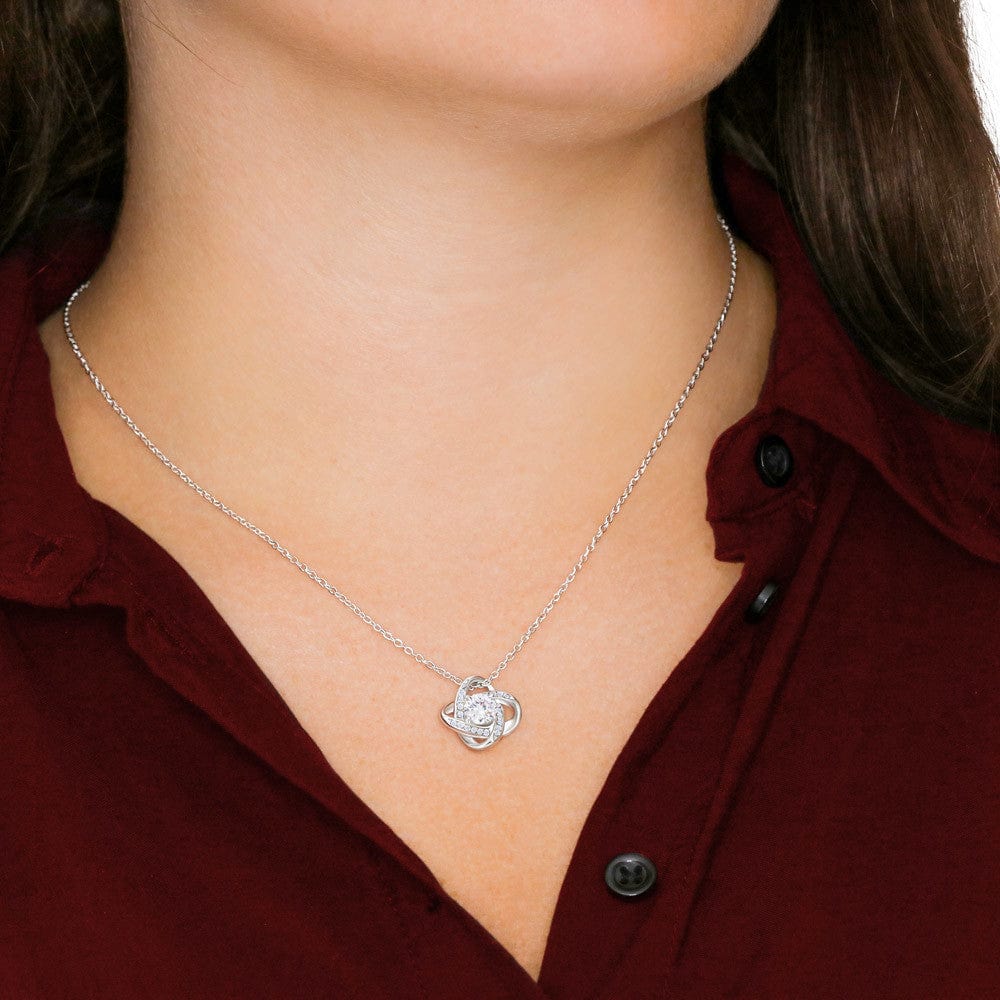 I Believe in you- Dad to Daughter Loveknot Necklace
