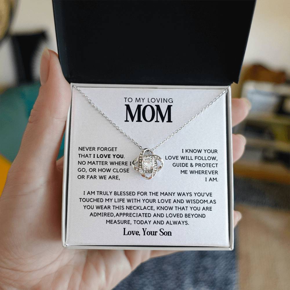 To my Loving Mom- Blessed to have you Necklace from Son
